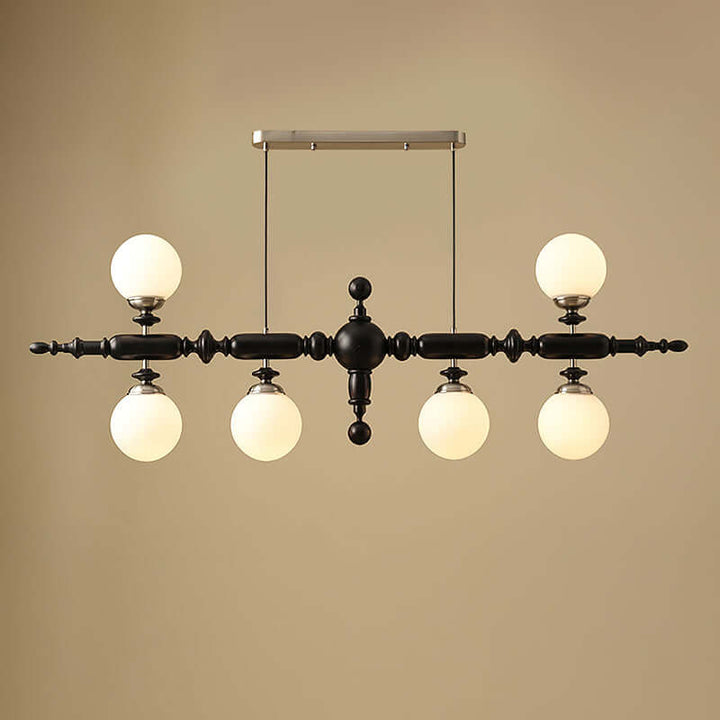 Lustre Bois Cambridge - Éclairage Chic et Traditionnel