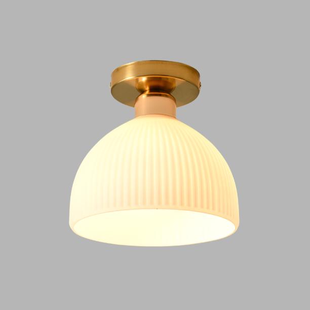 Plafonnier Verre Blanc - Éclairage Moderne & Doux