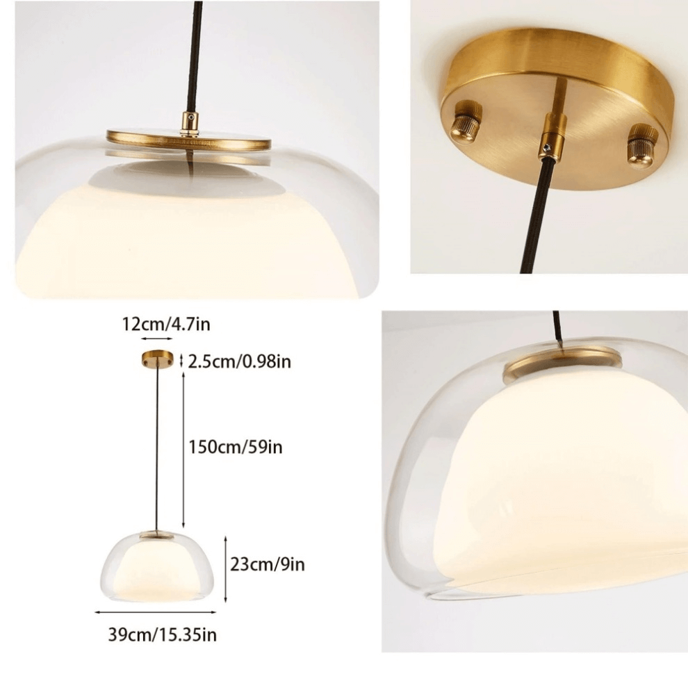 Suspension Lumineuse Verre - Éclairage Moderne Intérieur