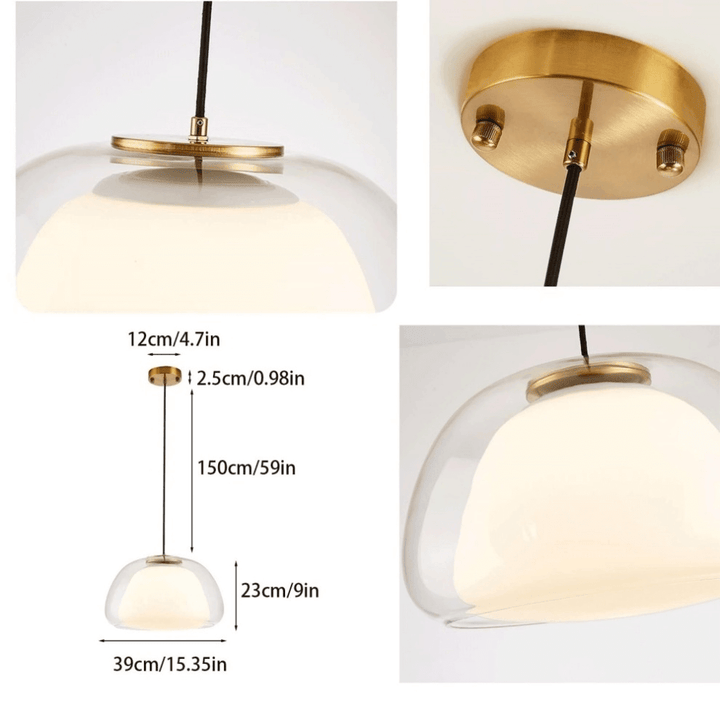 Suspension Lumineuse Verre - Éclairage Moderne Intérieur