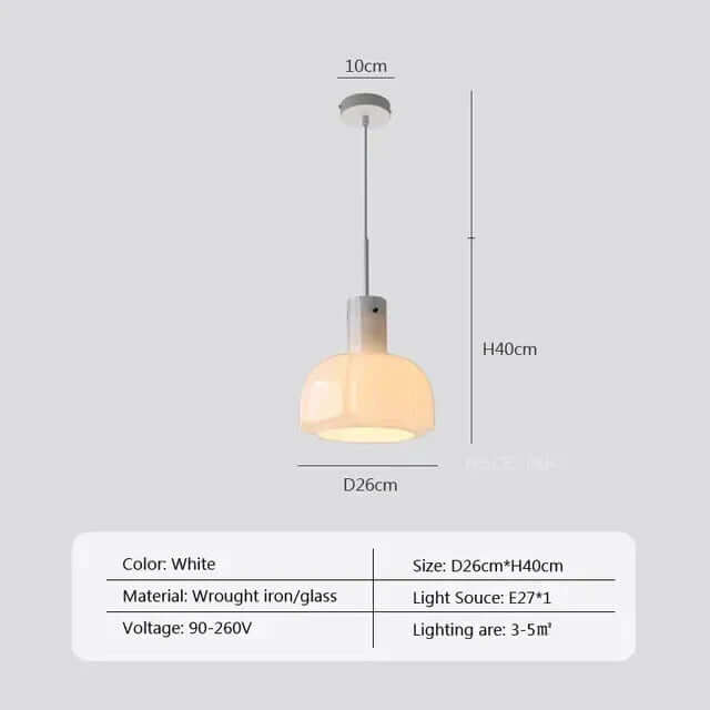 Suspension Luminaire Design Nordique LED Verre - Éclairage Intérieur