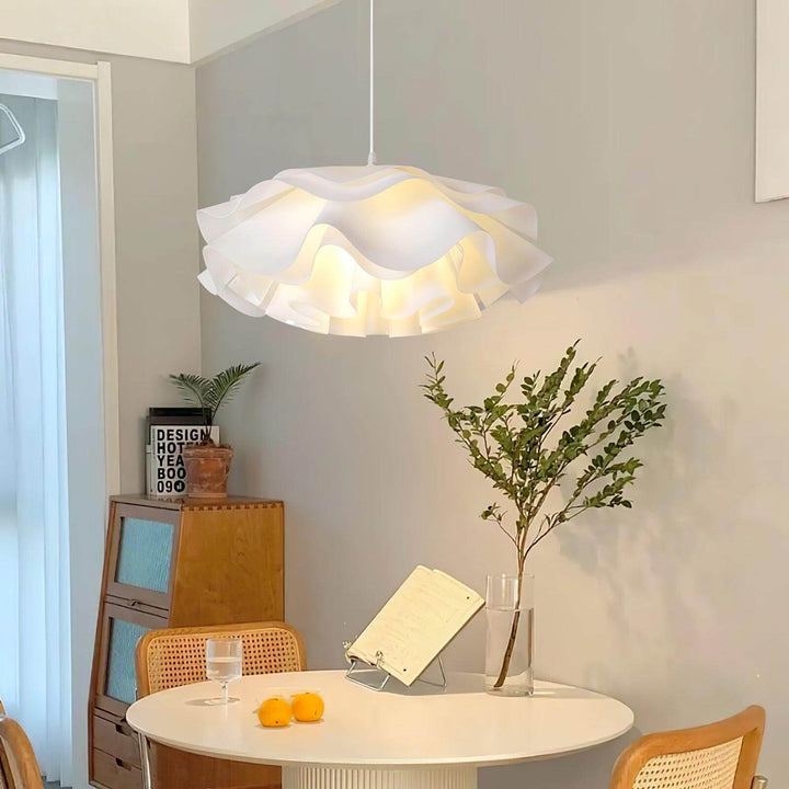 Lampe Pendante Blanche En Forme De Fleur