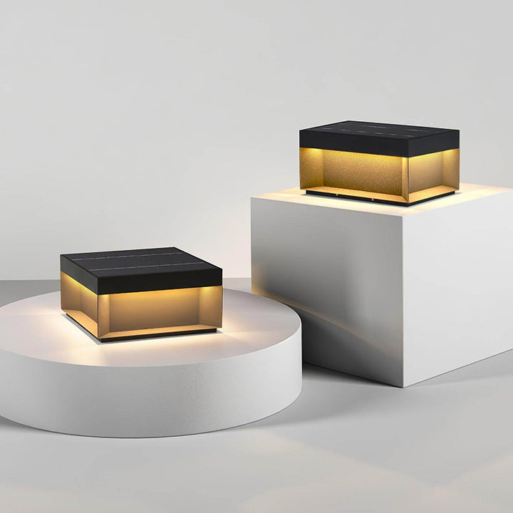 Boîtier Luminaire Extérieur - Éclairage Poteau Solaire LED