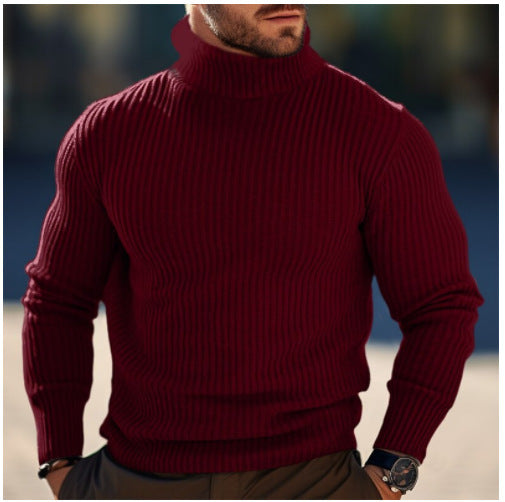 Pull à col roulé pour hommes - Élégant et luxueux