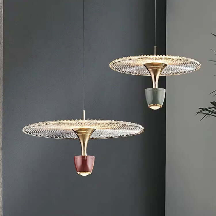 Lampe Pendante Moderne À Leds En Forme De Disque