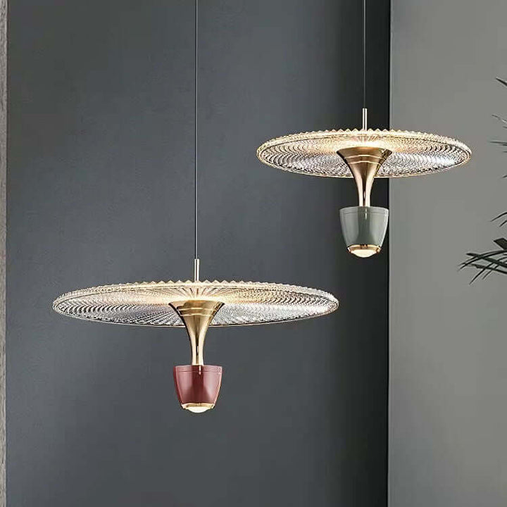 Lampe Pendante Moderne À Leds En Forme De Disque