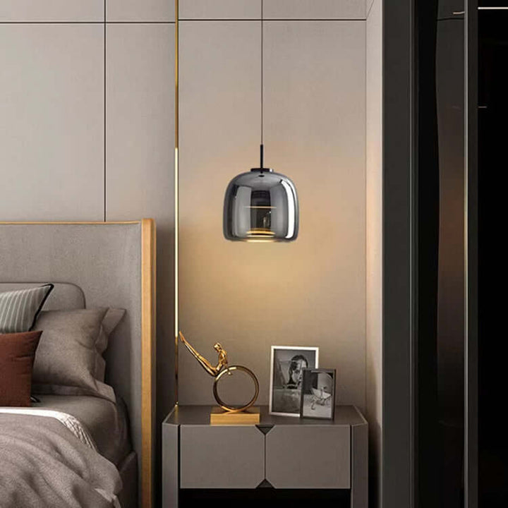 Lampe Pendante Nordique En Verre Noir