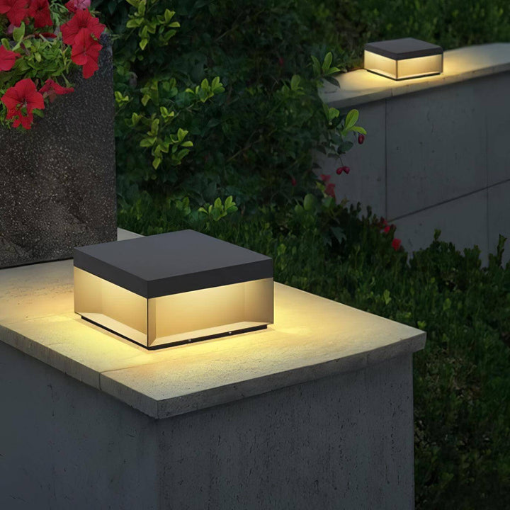 Boîtier Luminaire Extérieur - Éclairage Poteau Solaire LED