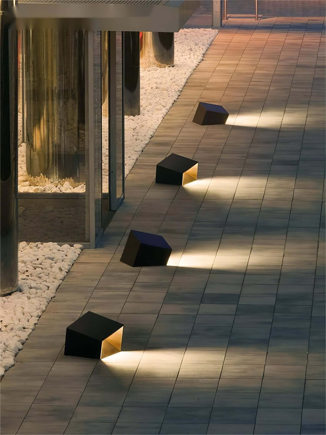 Lampe Solaire Extérieure Cube - Jardin Design