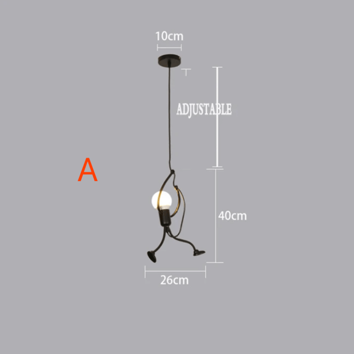 Suspension Design Rétro Industriel