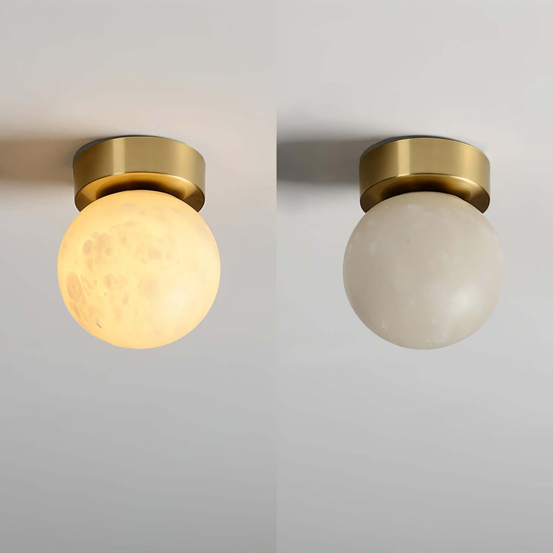 Plafonnier En Albâtre Lunaire