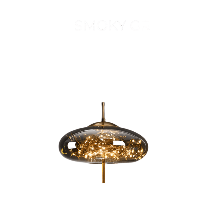 Suspension Lumineuse Verre Brun - Décoration Intérieure