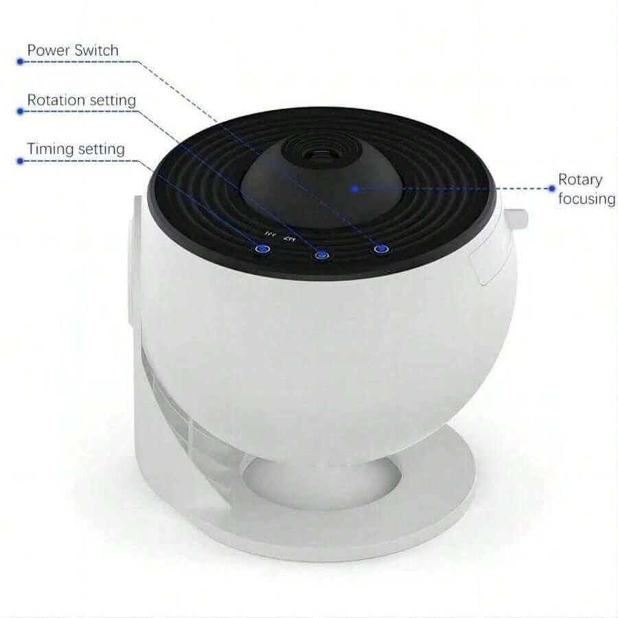 Lampe de Projection Céleste avec Motifs Lunaires