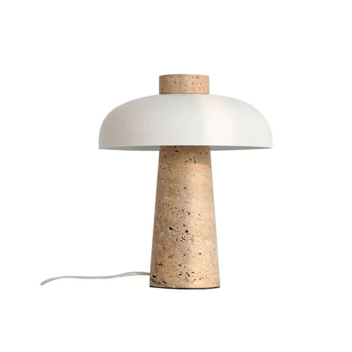 Lampe À Poser En Travertin Naturel