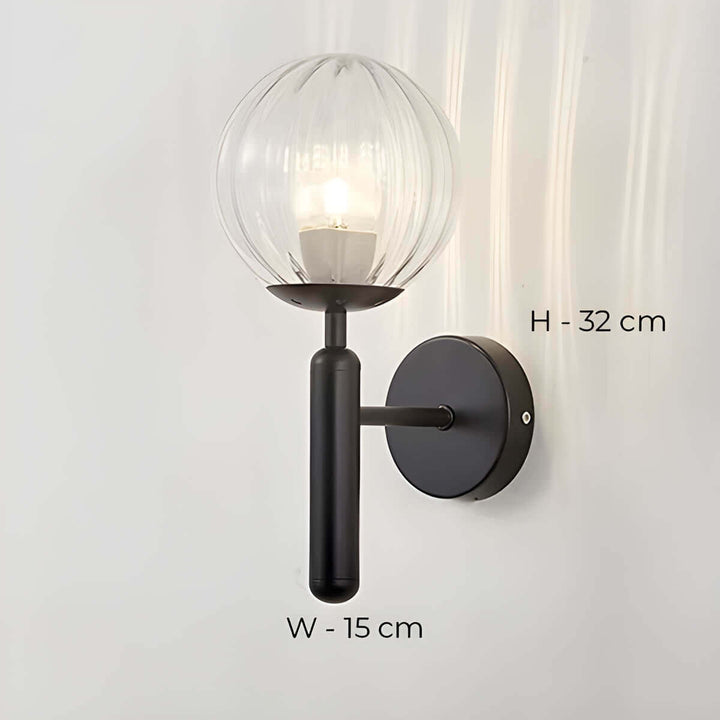 Clair - Lampe Murale En Verre Artisanal