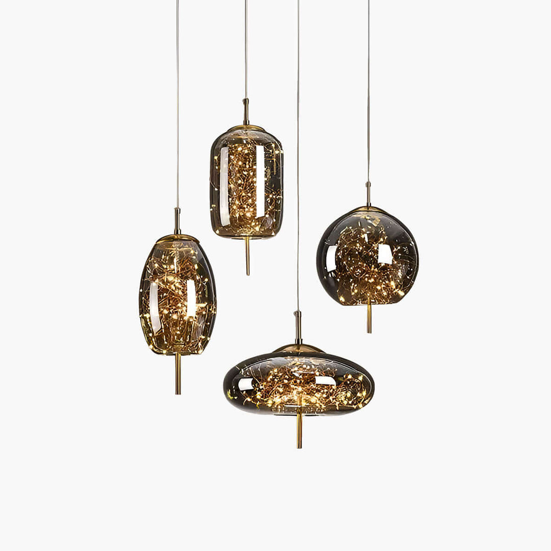 Essence | Suspension Exquise En Verre Brun