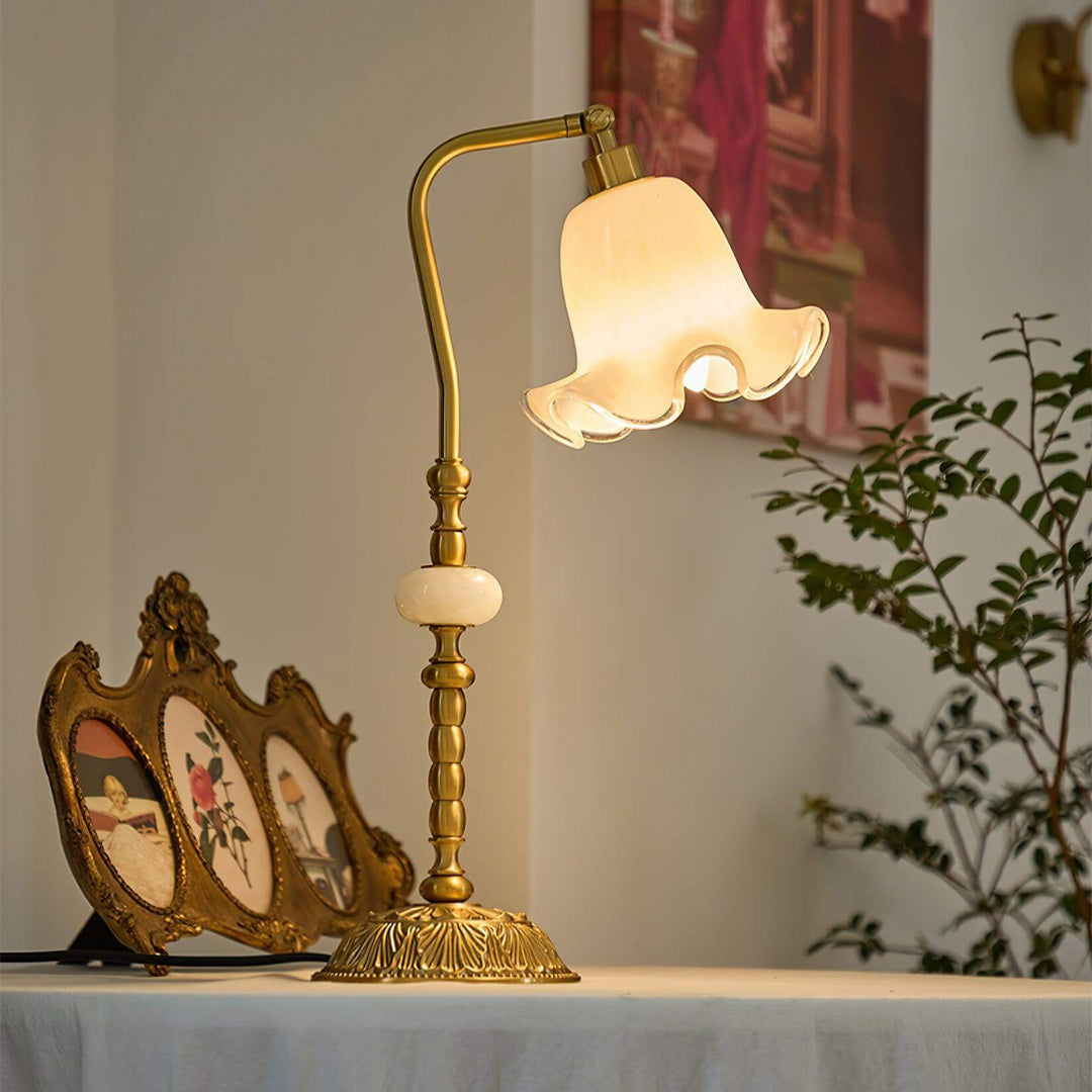 Tulipe Lampe De Travail En Laiton Lampe De Table