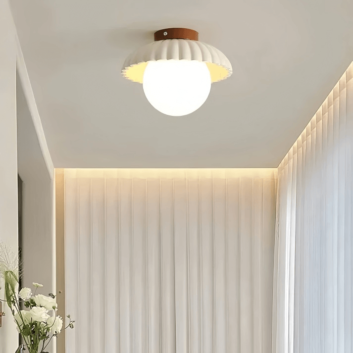 Plafonnier Fer et Verre - Éclairage Intérieur