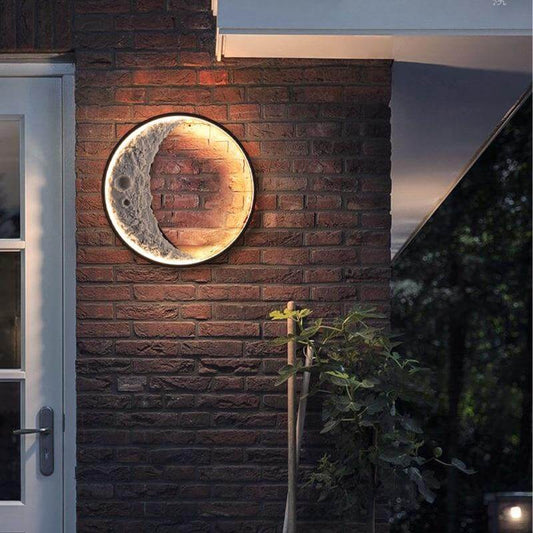 Applique Murale Extérieure LED Forme Lune - Éclairage Moderne IP65