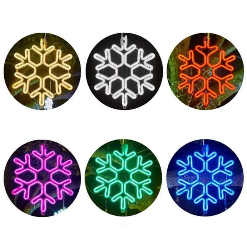 Lampe De Noël Led Flocon De Neige Étanche