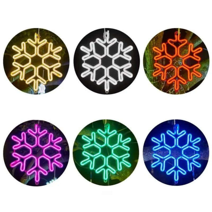Lampe De Noël Led Flocon De Neige Étanche