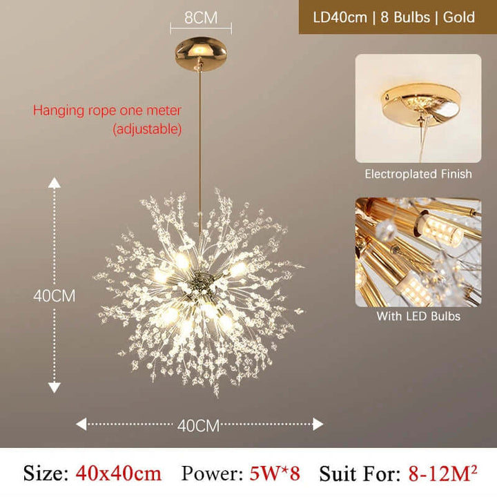 Lustre Cristal Luxe : Éclairage LED Moderne