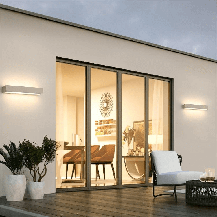 Applique Murale Extérieure LED Moderne - Éclairage Patio, Jardin