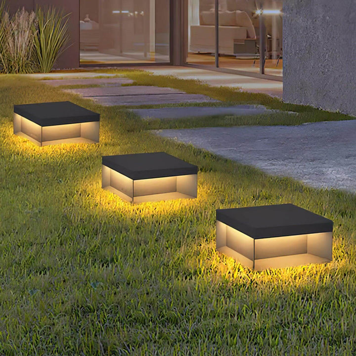 Boîtier Luminaire Extérieur - Éclairage Poteau Solaire LED