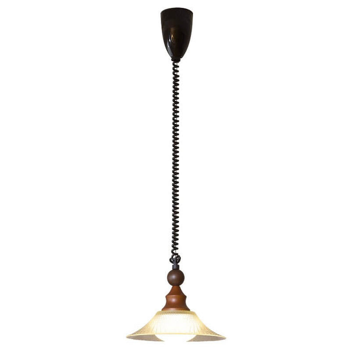 Suspension Design - Luminaire Intérieur en Verre, Bois & Métal
