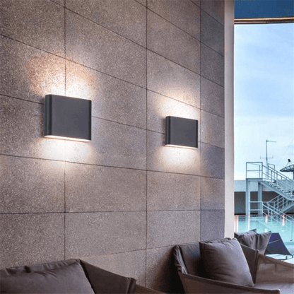 Applique Murale Extérieure LED Moderne - Éclairage Haut et Bas