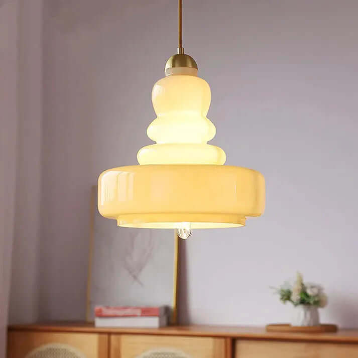 Lampe Pendante En Verre Bauhaus Gourd