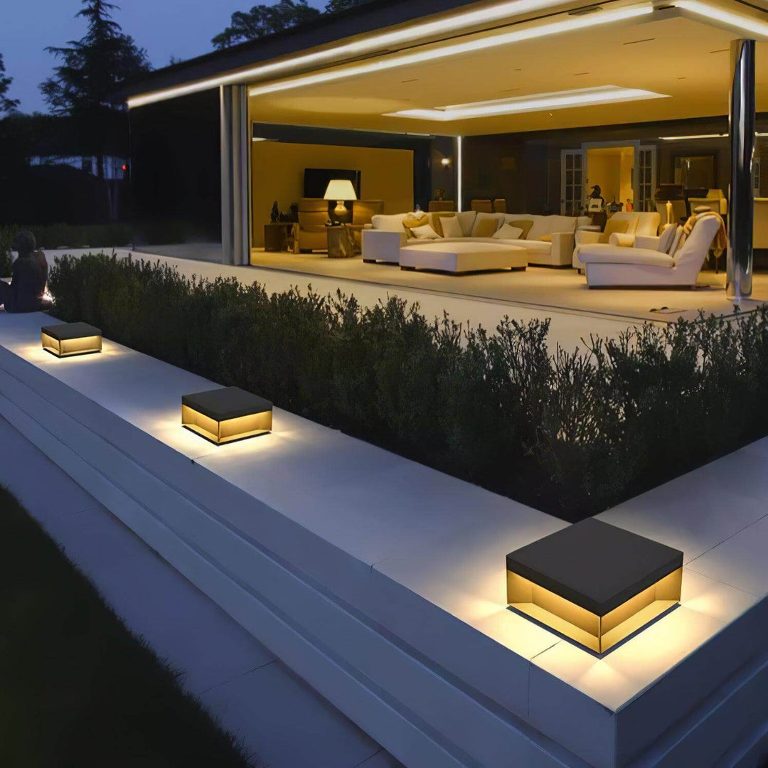 Boîtier Luminaire Extérieur - Éclairage Poteau Solaire LED
