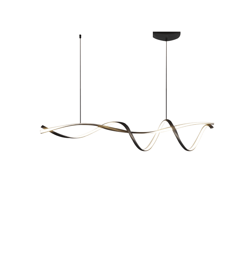 Lustre LED Moderne Noir - Éclairage Intérieur Design