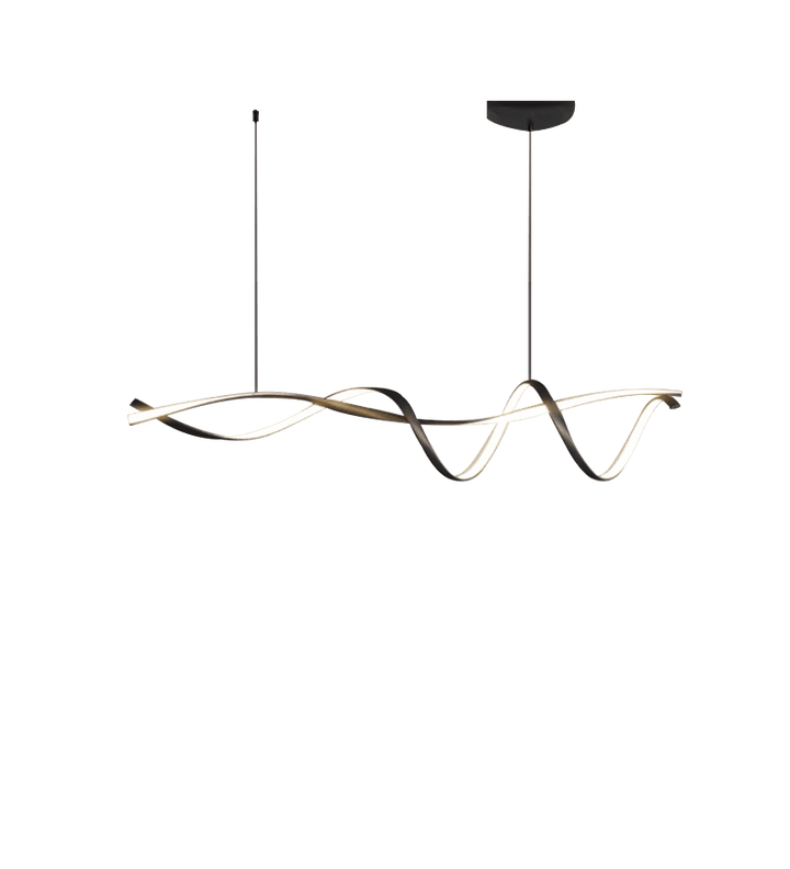 Lustre LED Moderne Noir - Éclairage Intérieur Design