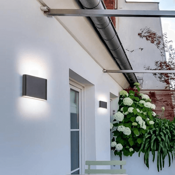Applique Murale Extérieure LED Moderne - Éclairage Haut et Bas