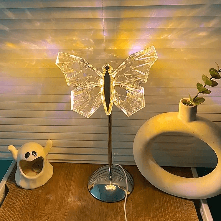 Lampe À Poser En Cristal Butterfly