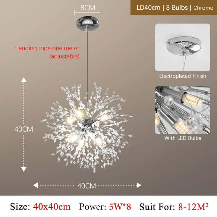 Lustre Cristal Luxe : Éclairage LED Moderne