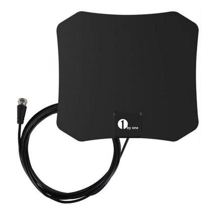 Antenne satellite intérieure HDTV compacte pour réception HD, design élégant, installation facile, clarté exceptionnelle.