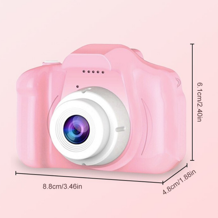 "Appareil photo enfant antichoc, double caméra HD 1080P, design coloré, idéal pour jeunes aventuriers."