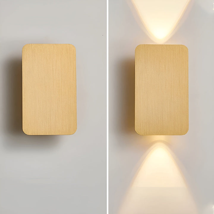 "Applique murale LED rectangulaire, design moderne, éclairage intérieur, aluminium robuste, destiné à couloirs et escaliers."