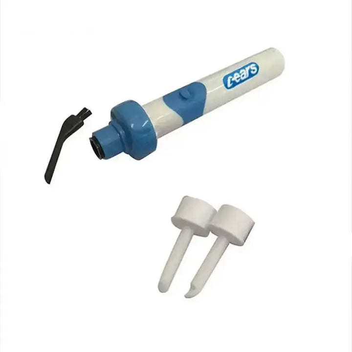 Aspirateur oreilles, accessoire ergonomique, couleur blanche, nettoyage cérumen sans risque, design moderne et confortable.