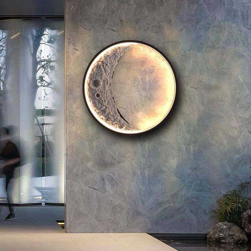 Applique Murale Extérieure LED Forme Lune - Éclairage Moderne IP65