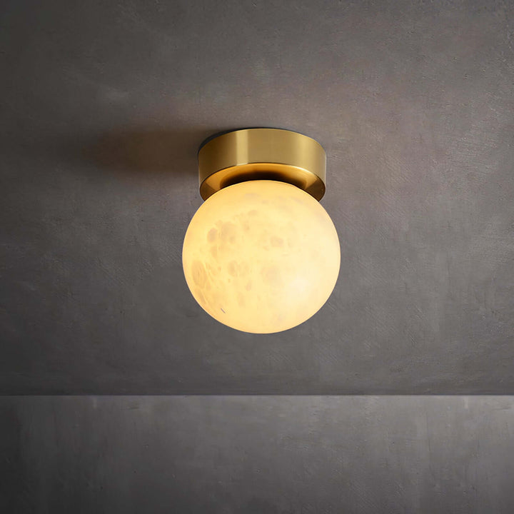Plafonnier En Albâtre Lunaire