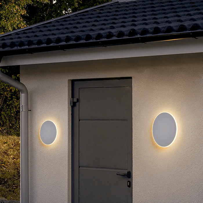 Applique Murale Extérieure LED Ronde - Éclairage Minimaliste