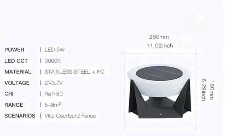 Projecteur D'Atterrissage (Solaire Extérieur)
