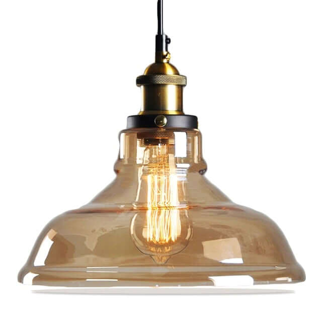 Suspension Verre Antique Style Vintage - Éclairage Déco