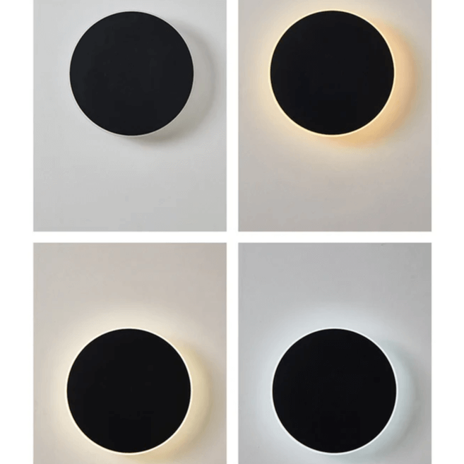 Applique Murale Extérieure LED Ronde - Éclairage Minimaliste