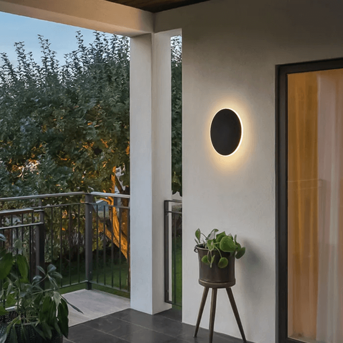 Applique Murale Extérieure LED Ronde - Éclairage Minimaliste