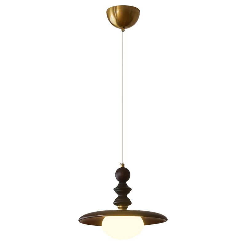 Suspension Design - Luminaire Intérieur en Verre, Bois & Métal