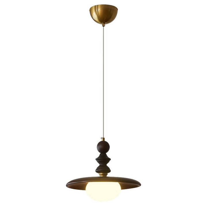 Suspension Design - Luminaire Intérieur en Verre, Bois & Métal